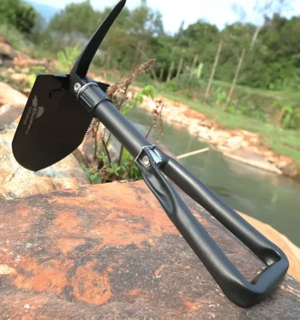 WETACTICS tactical shovel in axe and pick configuration