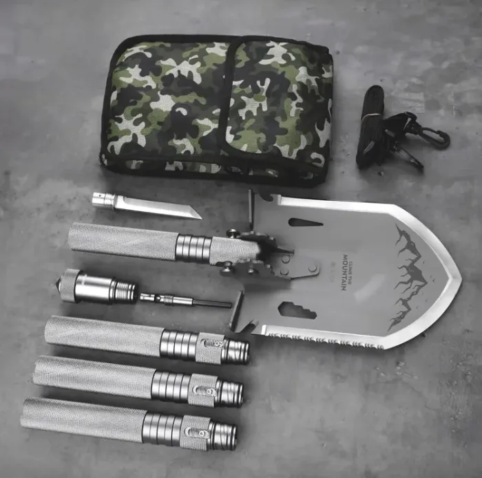 WETACTICS Peak survival shovel in axe and saw mode