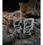 WETACTICS titanium EDC keychain tool with screwdrivers and carabiner