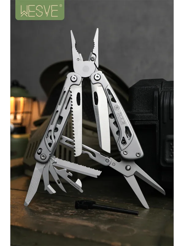 WETACTICS 20-in-1 multitool with folded and open views